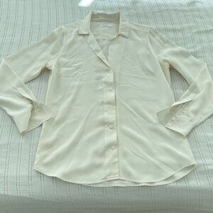 Equipment White Silk Blouse - size S